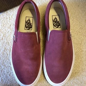Maroon vans